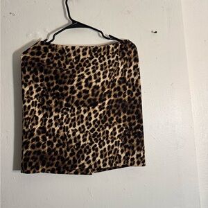 Alfani Brown and Black Ruched Mini Skirt Night Out pre-owned